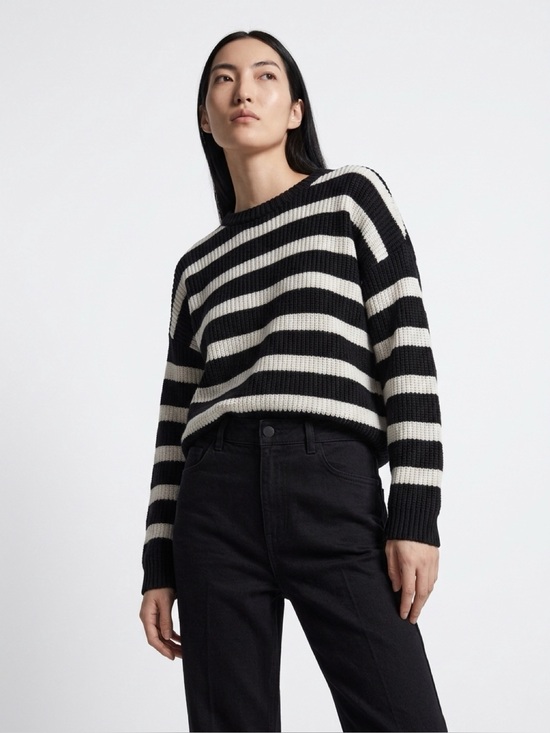 stradivarius Tops - Stradivarius Striped Knit Sweater